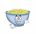 Smiling pasta cartoon stock illustration. Illustration of spaghetti -  195638497